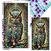 (40*70cm)Owl - Full Round Drill Diamond Painting