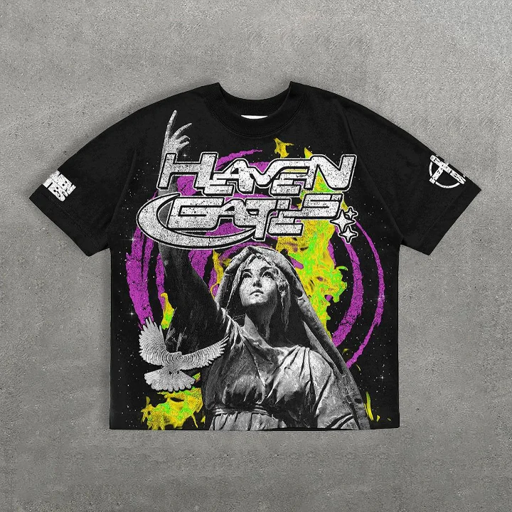Heaven Gates Rise Above Graphic Pure Cotton T-Shirt