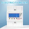 Din Rail 3 Phase 4 Wire Energy Meter AC 380V 100A 50/60Hz Wattmeter KWh Meter
