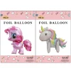 10PCS Cartoon Unicorn Aluminum Film Balloons Kids Themed Party Ceremony Decors