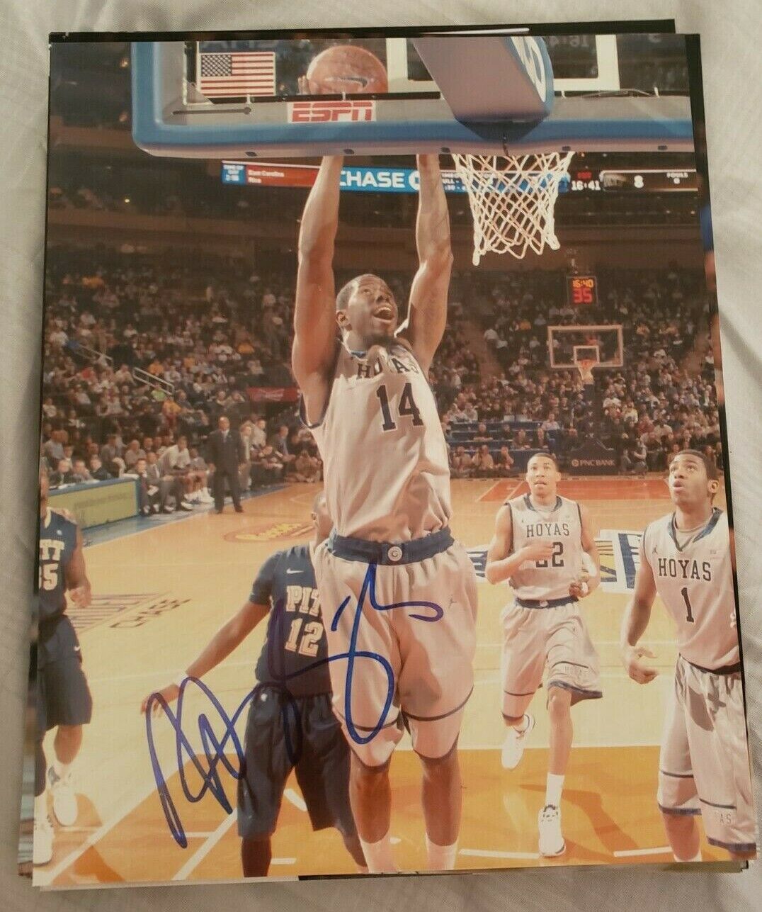 HENRY SIMS GEORGETOWN HOYAS SIGNED AUTOGRAPHED 8X10 Photo Poster painting W/COA