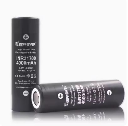 KeepPower 35A Discharge IMR 21700 4000mAh Li-ion  NH2140 Rechargeable Battery (pack of 2)