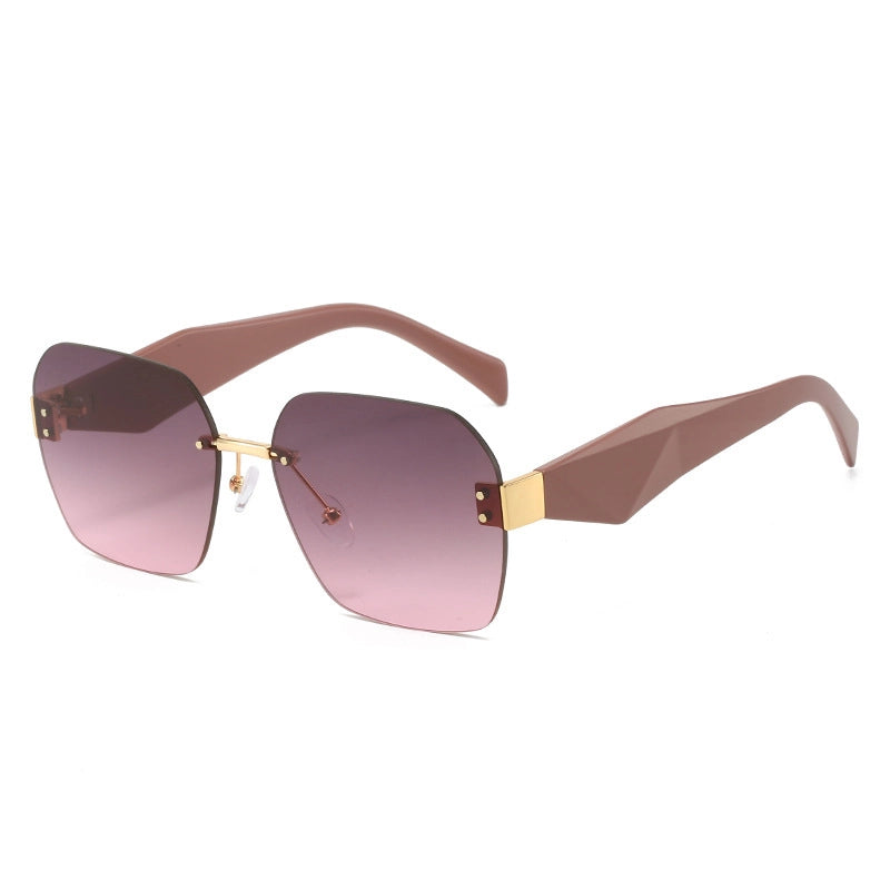 Vintage Style Classic Style Geometric Pc Square Frameless Glasses