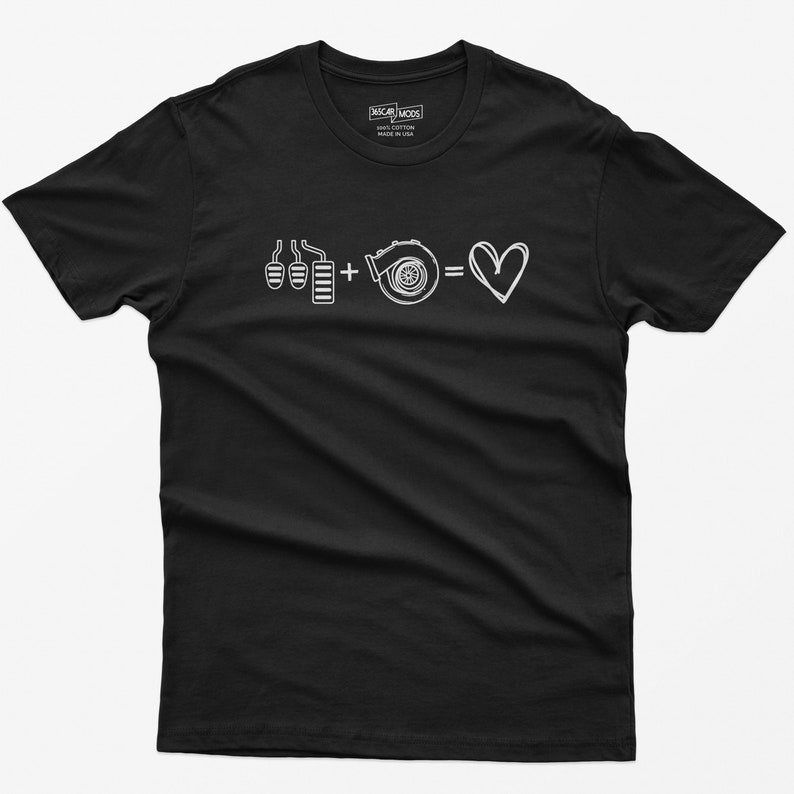 3 Pedals Plus Turbo Equals Love Car Lover Gift