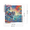 5D DIY Full Round Drill Diamond Painting Goldfish and Cat Home Decor 40x40cm