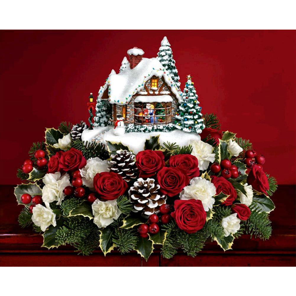 

Rose House - Round Drill Diamond Painting - 60*50CM (Big Size), 501 Original