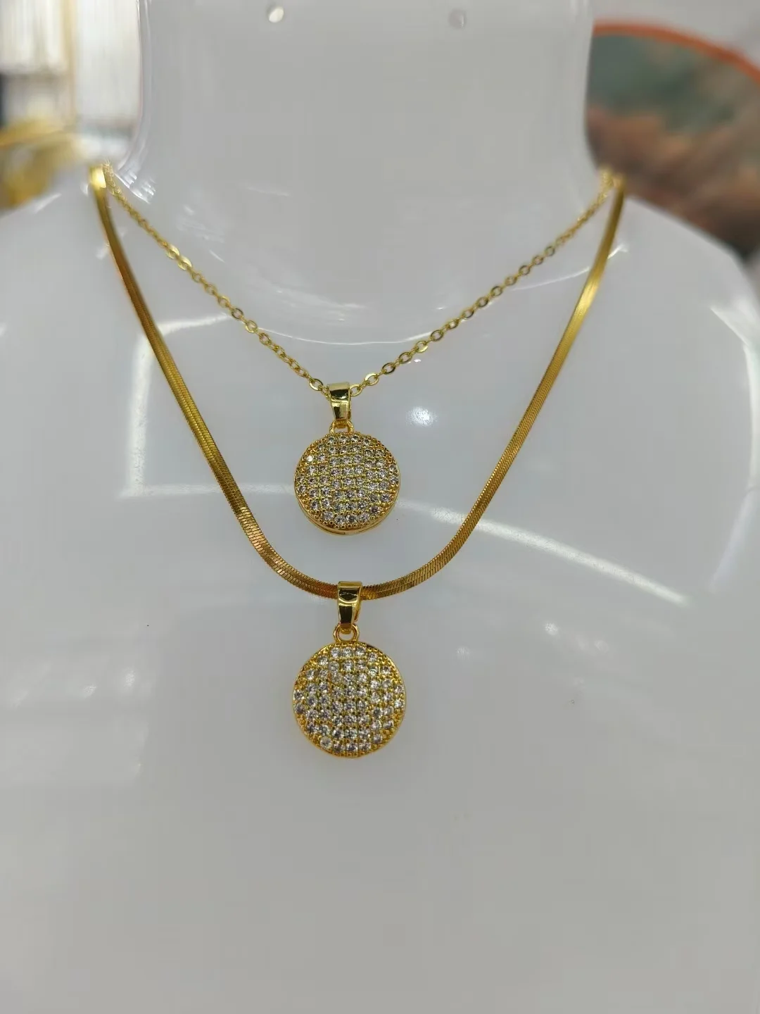 Round set with zirconia Accessories Necklace