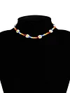 Boho Chic Rainbow Flower Beaded Necklace