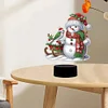 Acryl Weihnachten Schneemann doppelseitig - 5d DIY Bastellampe
