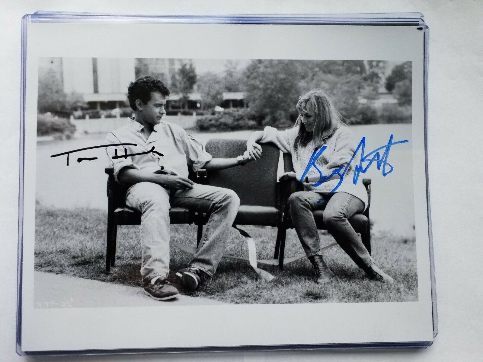 BESS ARMSTRONG & TOM HANKS Signed Authentic AUTOGRAPH 8 x 10 Photo Poster painting