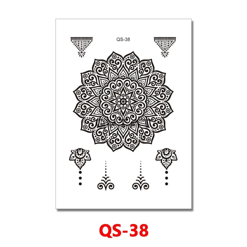 Waterproof Temporary Tattoo Femme Sticker Folower Rose Letter Fake Tatto Hand Back Tatoo Stickers Women Men Body Art Ogreish