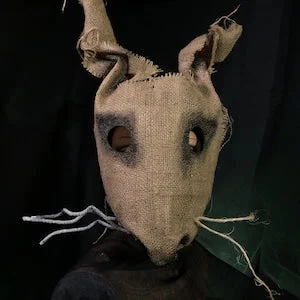 pornhint Pornhint Creepy Rabbit Masquerade Masks, Burlap Evil Easter Bunny Mask for Halloween Costume Party, Scarecrow Horror Custom Props