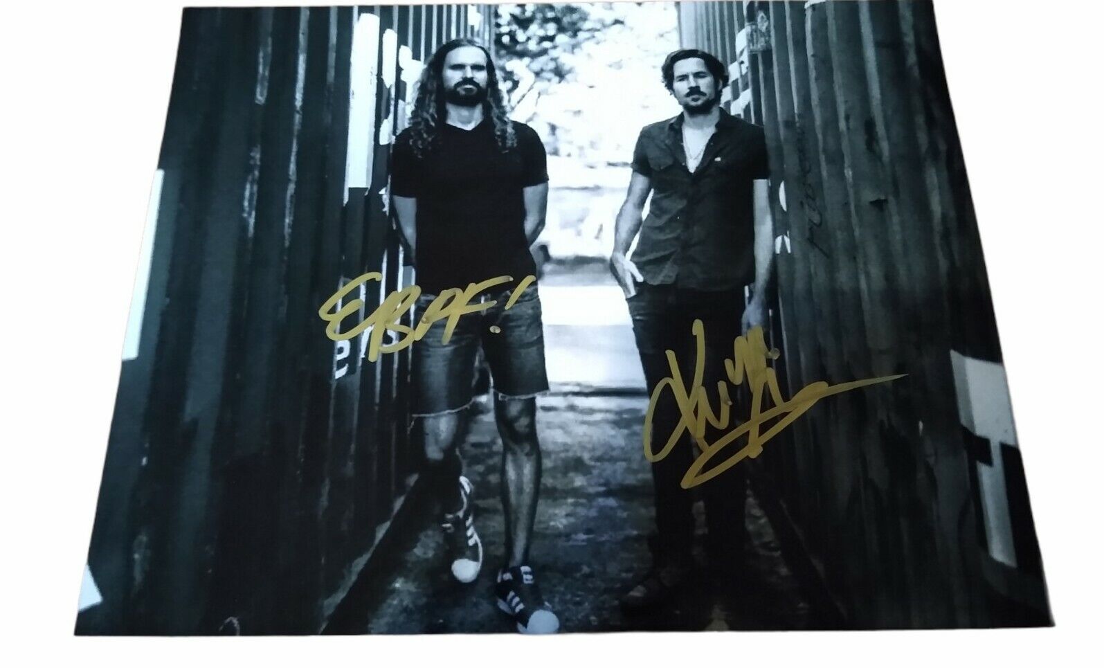 BLACK PISTOL FIRE SIGNED 8x10 Photo Poster painting autograph COA