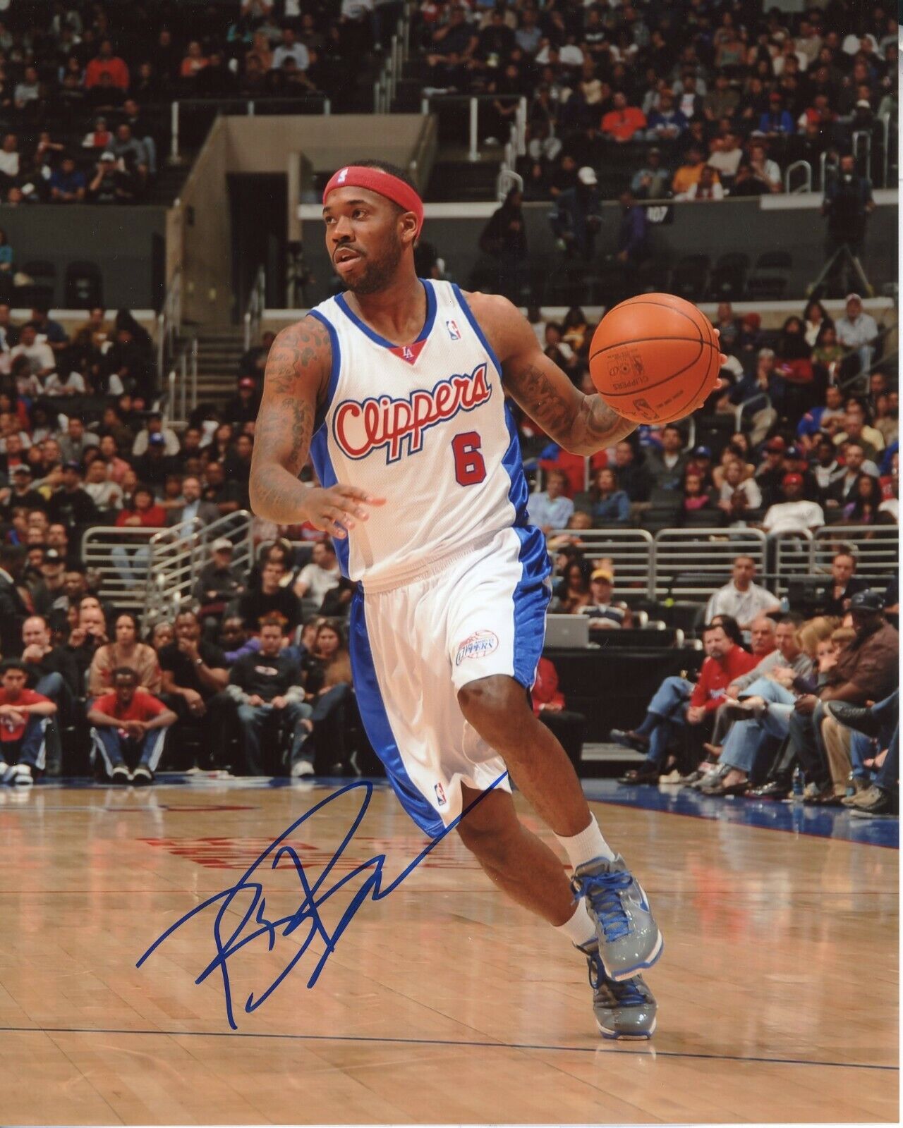 Bobby Brown Autographed 8x10 Los Angeles Clippers#S1371