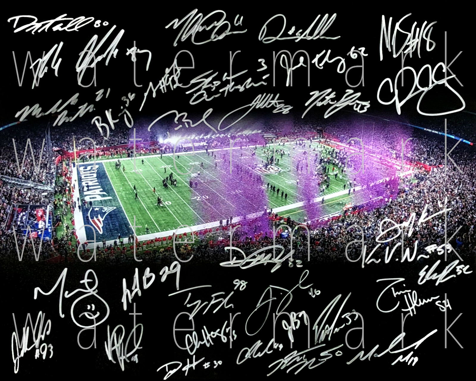 New England Patriots Superbowl Champ signed 8X10 print Photo Poster painting poster autograph RP