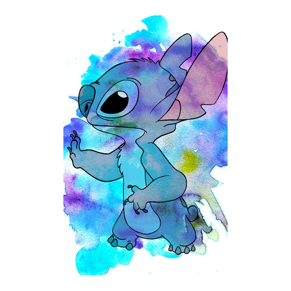 

Cartoon Blue Stitch - Round Drill Diamond Painting - 30*40CM, 501 Original