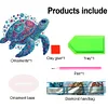 (US Only)Acrylic 2D Flat Sea Turtle DIY Diamond Painting Desktop Ornaments Kit for Decor