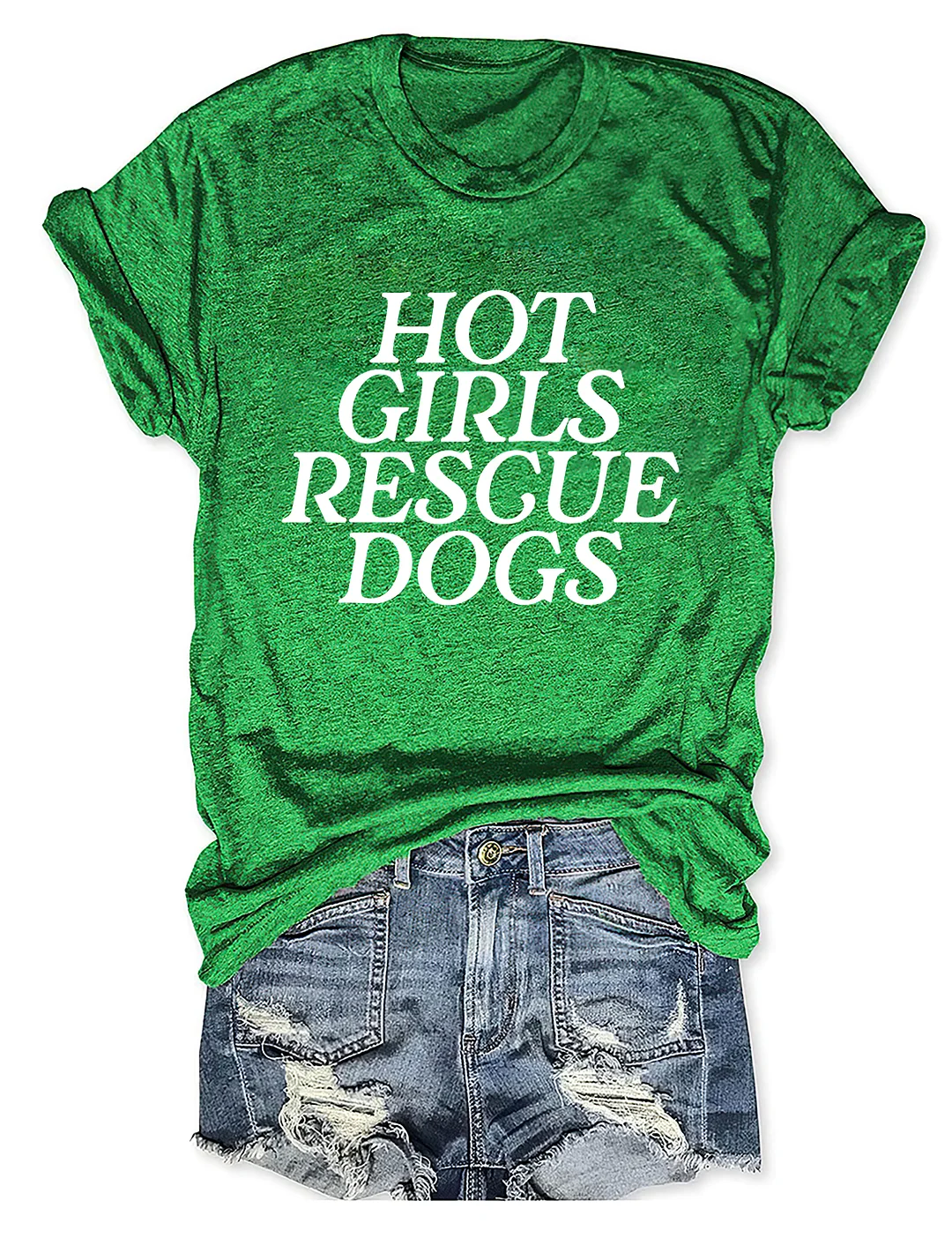 Hot Girls Rescue Dogs T-shirt