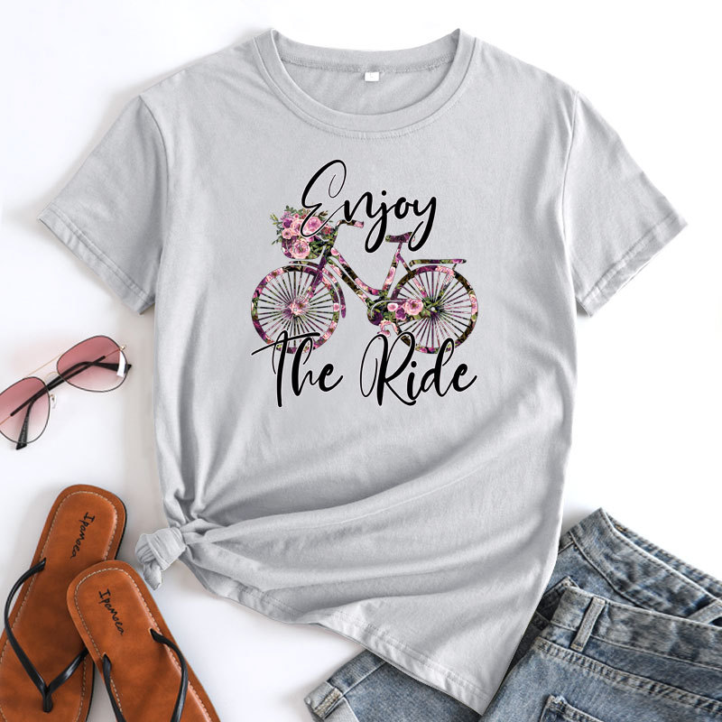 Enjoy The Ride Women's Cotton T-Shirt | ARKGET