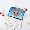 DIY Turtle Special Shaped Diamond Painting Leather Crossbody Bags Chain Clutch Kit