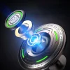 UFO Alloy Fingertip Gyroscope Luminous Desktop Finger Silent Gyroscope Youth Anti-Stress Metal Toy