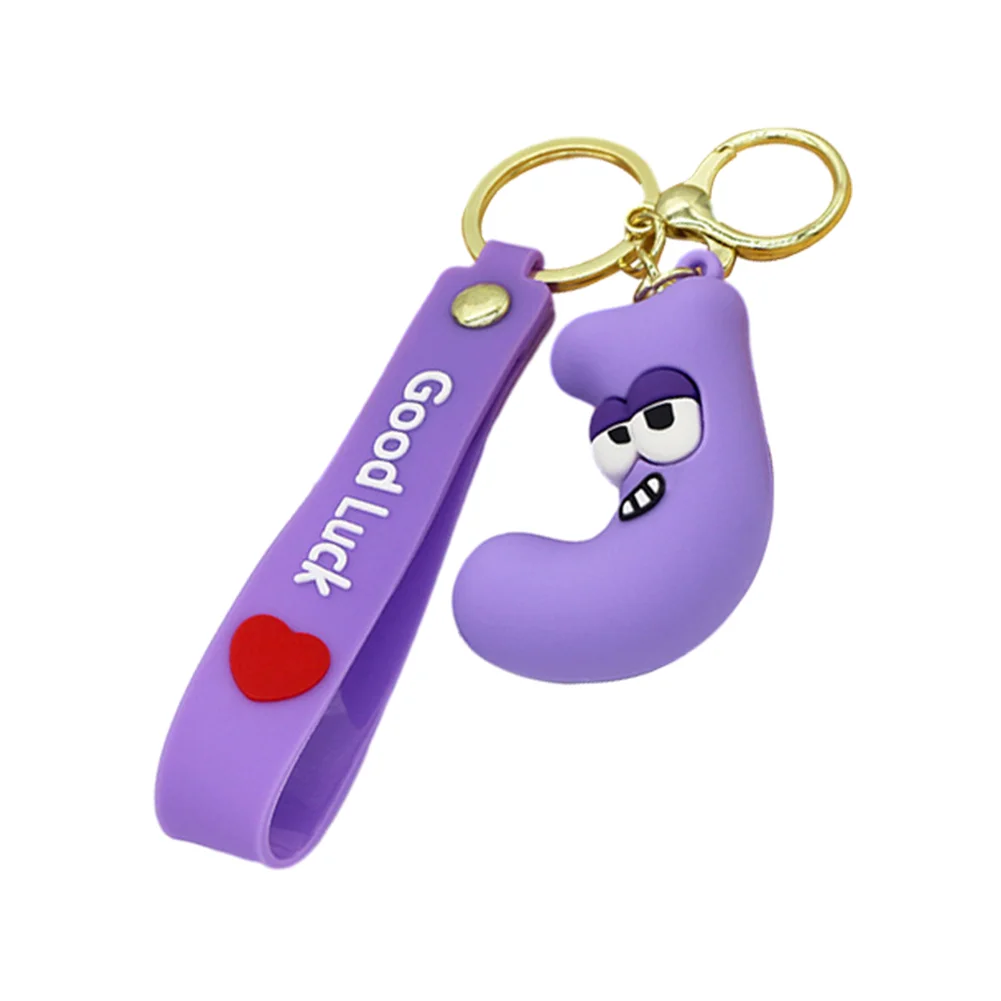 Letter A-Z Keychain Wacky Wizard Handbag Key Chain for Car Keys/Wallet/Backpack