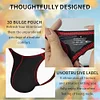 Men's Thong Underwear Sexy Men's Underwear Ice Silk Fabric Bikini G-String Thongs