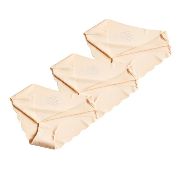 3pcs Sexy ladies panties one-piece seamless cotton ice silk underwear female close-fitting elastic breathable ladies briefs New