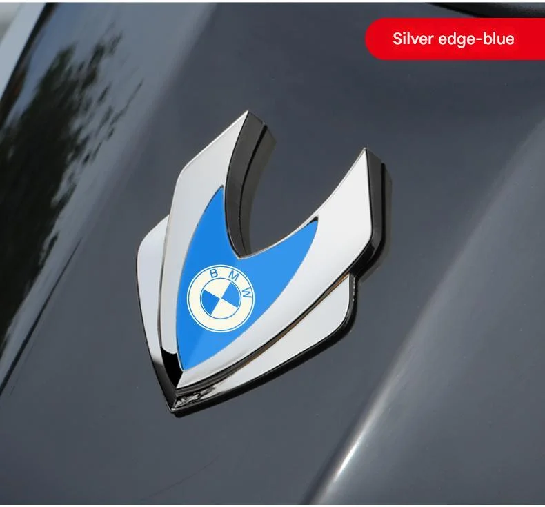 Automotive zinc alloy shield emblem(2PCS)