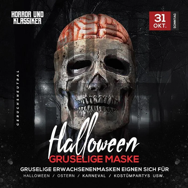 🔥Fröhliches Halloween🔥 Gruselige Maske