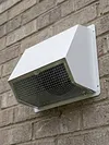 6/8 Inch Steel Hooded Wall Vent with Screen and Damper Wall Vent Cover Cap Exterior Air Exhaust for Kitchen HVAC Duct Dryer Vent