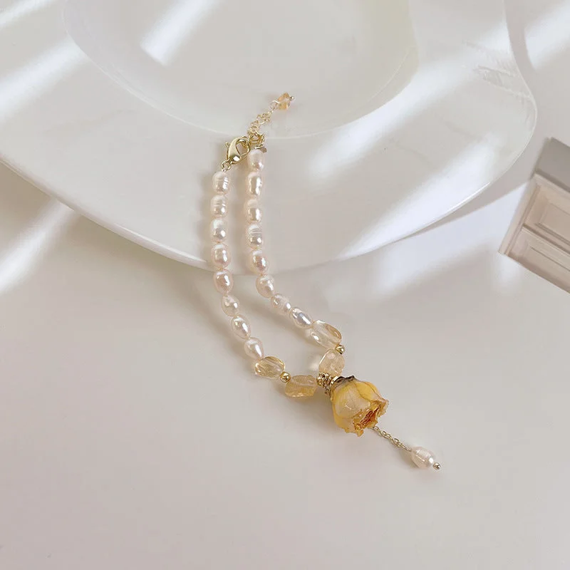 Flowers Freshwater Pearl Bracelet