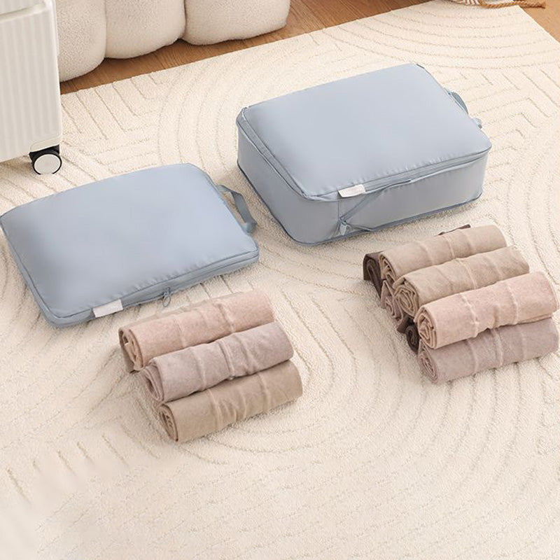 Wrinkle-resistant packing cubes protect clothes from dust and moisture