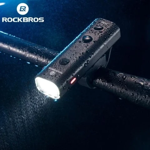 Pornhint ROCKBROS Bike Light Rainproof USB Rechargeable LED 2000mAh MTB Front Lamp Headlight Aluminum Ultralight Flashlight Bicycle Light