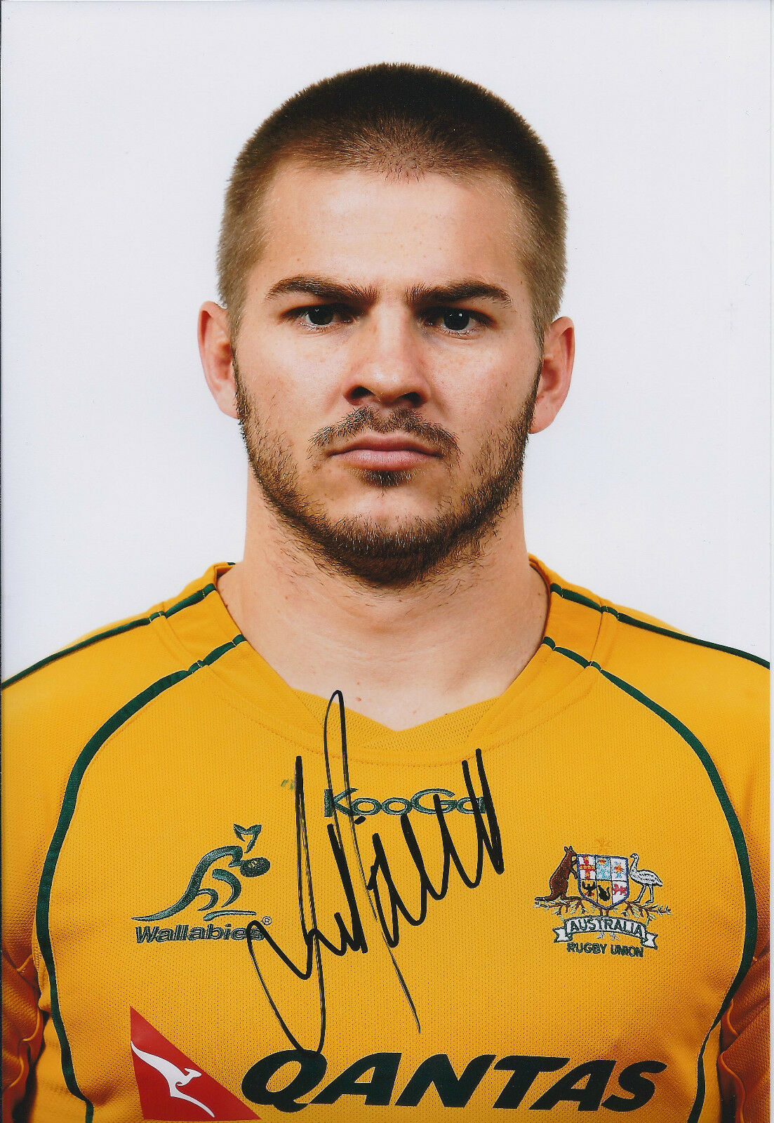 Drew MITCHELL Signed Autograph 12x8 Photo Poster painting AFTAL COA RUGBY AUSTRALIA Genuine