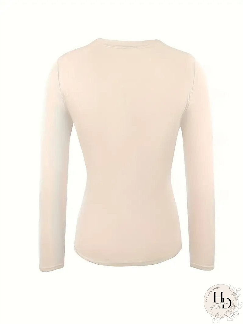 Trendy Ribbed Mock Neck Top