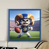 【Limited Stock Sale】Los Angeles Rams Football-11CT Stamped Cross Stitch 40*40cm tapestrymarket