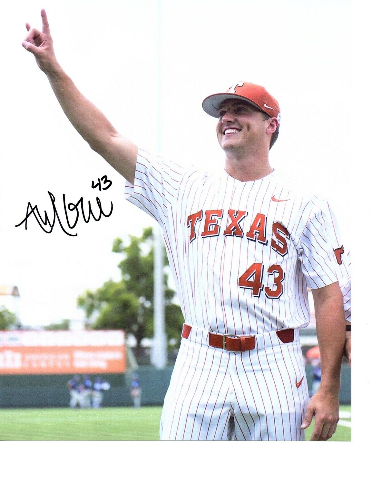 Andy McGuire Texas Longhorns Signed 8x10 Photo Poster painting Autograph Blue Jays baseball b