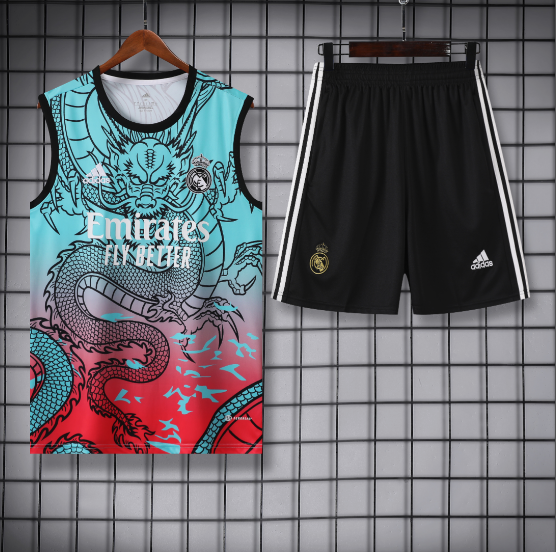 24/25 Real Madrid Training Vest Kit Football Thai Quality