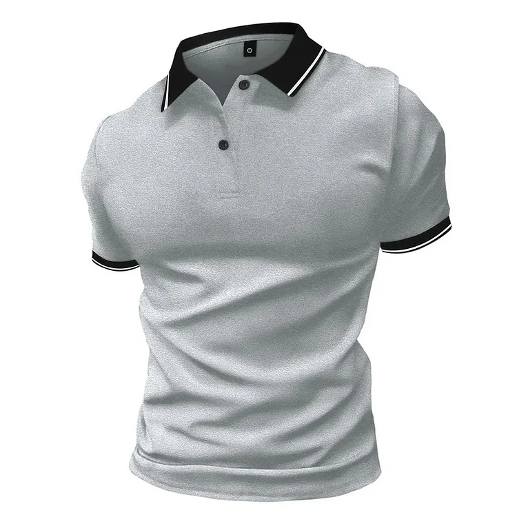 2025 Men's summer hot selling new short sleeve polo shirt