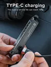 Wind Rope Buckle Light Type-C Charging IPX4 Waterproof Lamp for Outdoor Camping