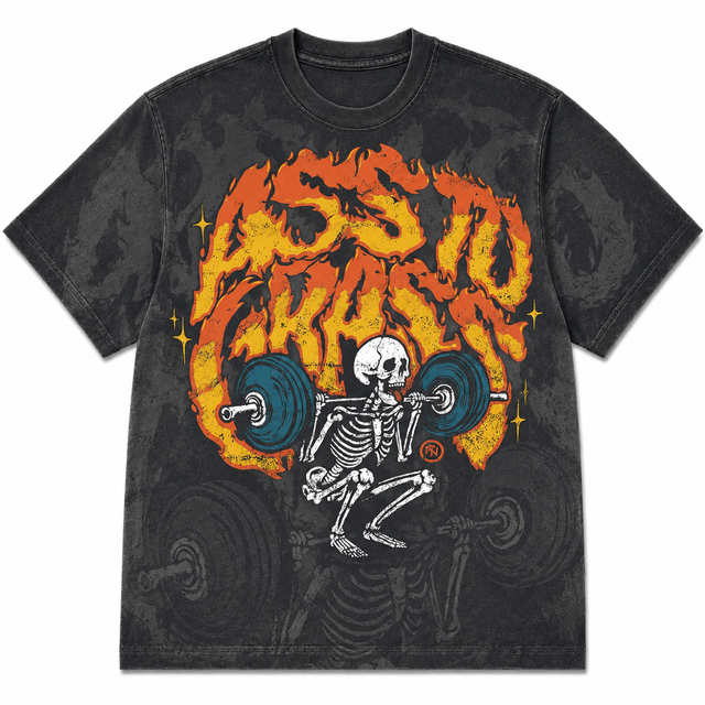 Gym Dead Lift Demon Cotton T-Shirt