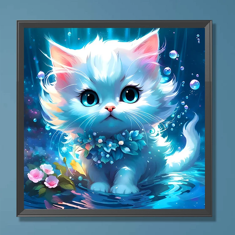 5d Diamond Painting Full Drill Square Cats  Diamond Painting Full Round  Kitten - Diamond Painting Cross Stitch - Aliexpress