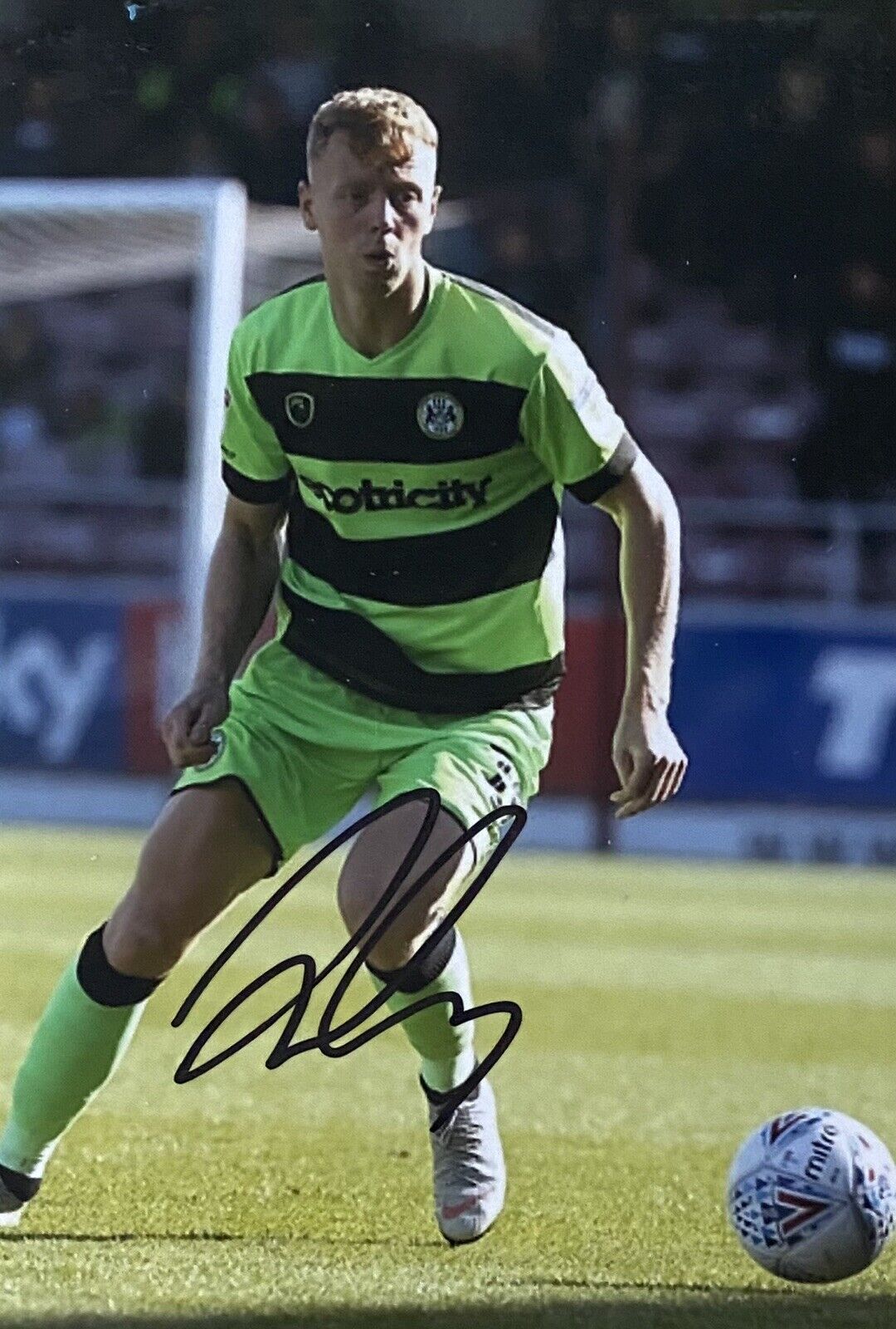 Nathan McGinley Genuine Hand Signed Forest Green Rovers 6X4 Photo Poster painting