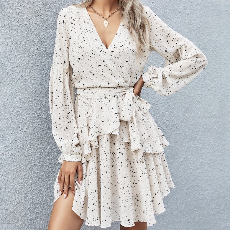 Irregular Polka Dot Dress | EGEMISS