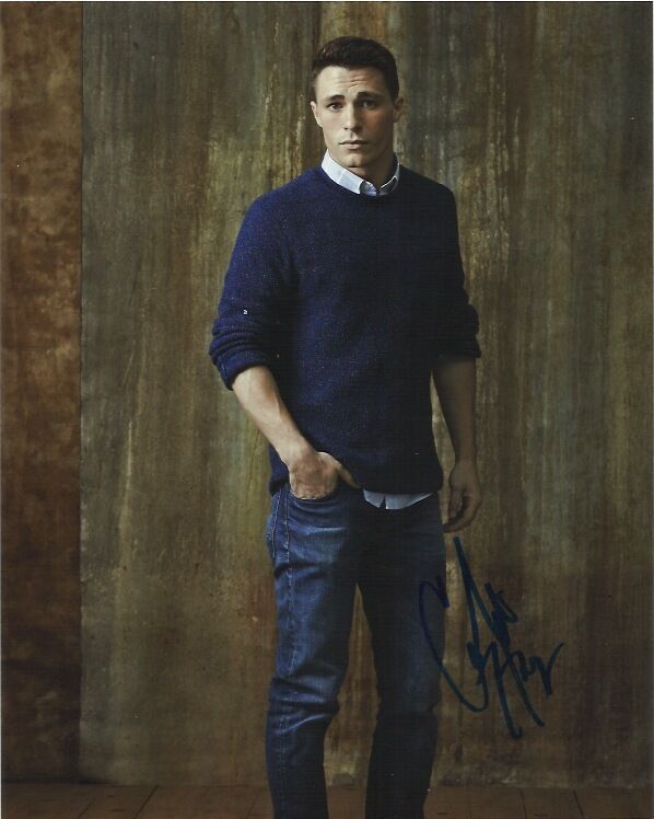 Colton Haynes Arrow Signed Autographed 8x10 Photo Poster painting COA