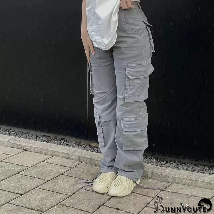 Women Street Hip Hop Low Cargo Pants