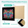 Neon-Regenbogen-Mandala-Schmetterling speziell geformte 5D-DIY-Teilbohrer-Diamanten-Punkte, Edelstein-Kunst-Kits mit Rahmen, Diamanten-Gem&auml;lde, Edelst
