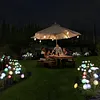 Outdoor Solar Garden Lights Waterproof LED Mushroom Jellyfish Lawn Light Reusable Color Change Gardening Stake Lighting for Courtyard Landscape Lawn Light