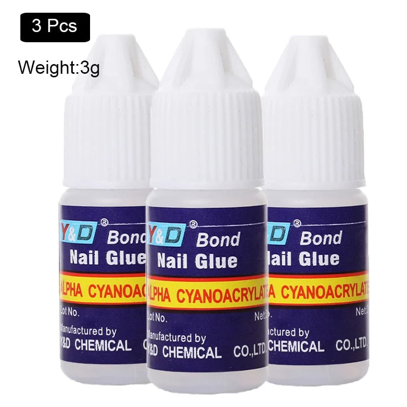 10g Fast Drying Nail Glue for False Nails Glitter Acrylic Nail Rhinestone Decoration Extension Glue Adhensive Nail Care Tool-Nail Inspo
